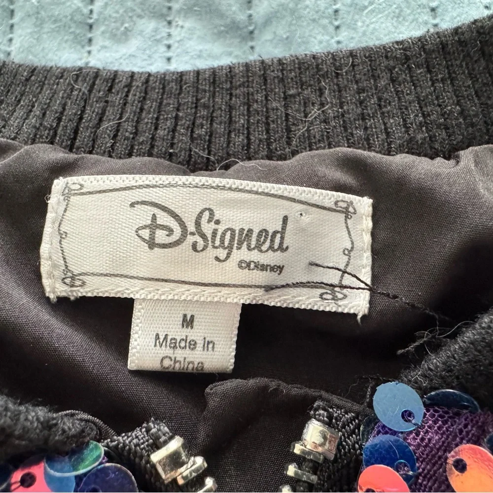 Disney D-Signed Descendants 3 Sequin Bomber Jacket - M - Picture 2 of 6